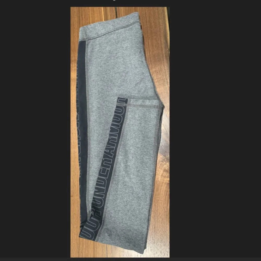 Under Armour - Gray with Black stripe leggings